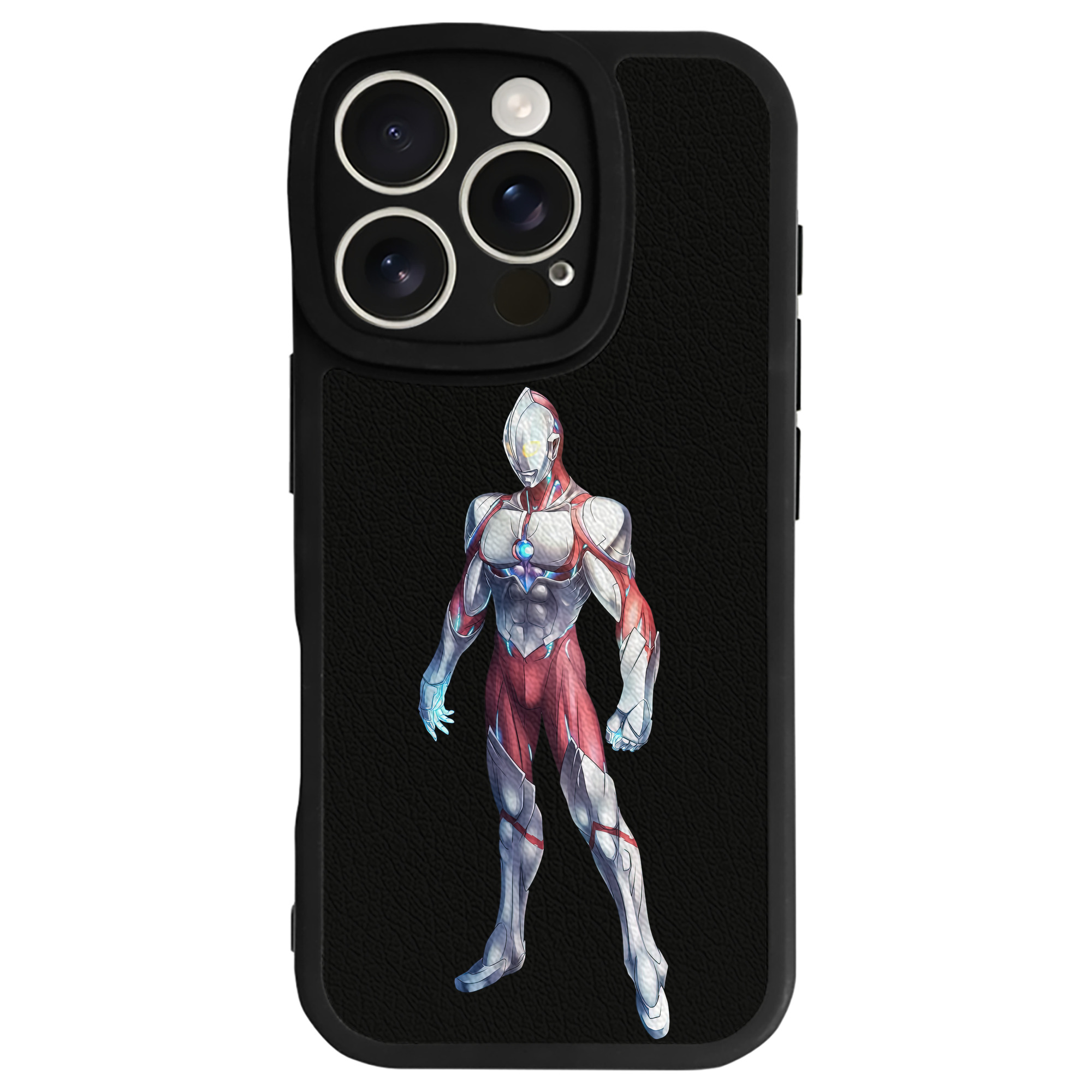 （画像用） ウルトラマン Ultraman 【iPhone 16シリーズ対応】シリコンスマホケース（レザー調） 材質：シリコン